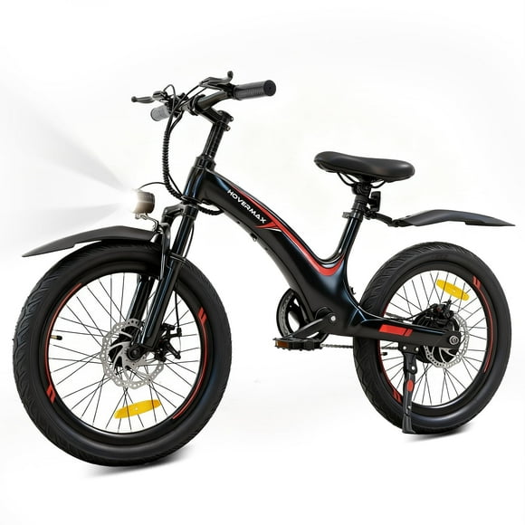 HOVERMAX 20" Electric Bike, Electric Bike for Teens, 250W Motor, 15 mph, 25 Miles Range, E-Bike, Teen Electric Bicycle, UL 2849, Black