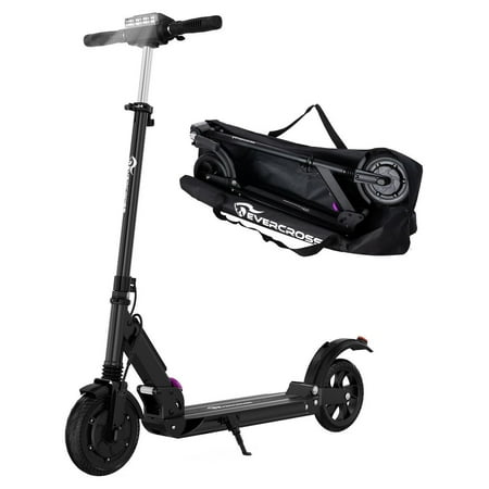 EVERCROSS Electric Scooter Adults, 350W Motor up to 19 MPH and 20 Miles Long-Range, 8" Solid Tires Folding Electric Scooter for Adults and Teens with Dual Braking Safety System