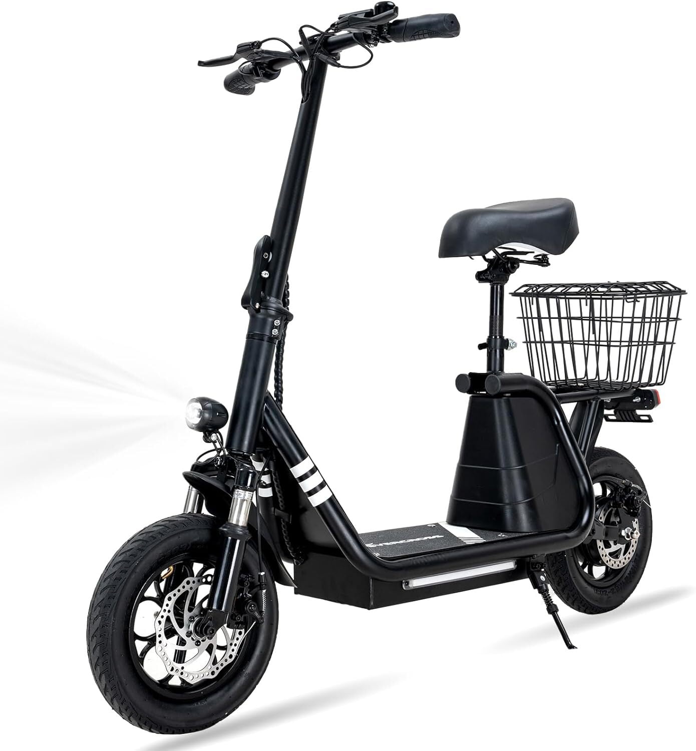 EVERCROSS Electric Scooter, 10'' Solid Tires, 22 Miles Long Range Max Speed  19MPH, 500W Peak Power Motor, Folding Electric Scooter for Adult Commute