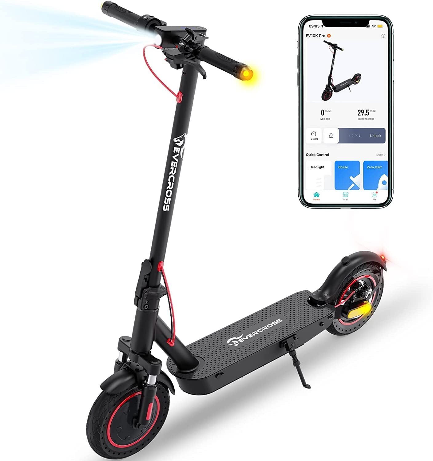 EVERCROSS Electric Scooter for Adults, 500W Motor up to 19 MPH