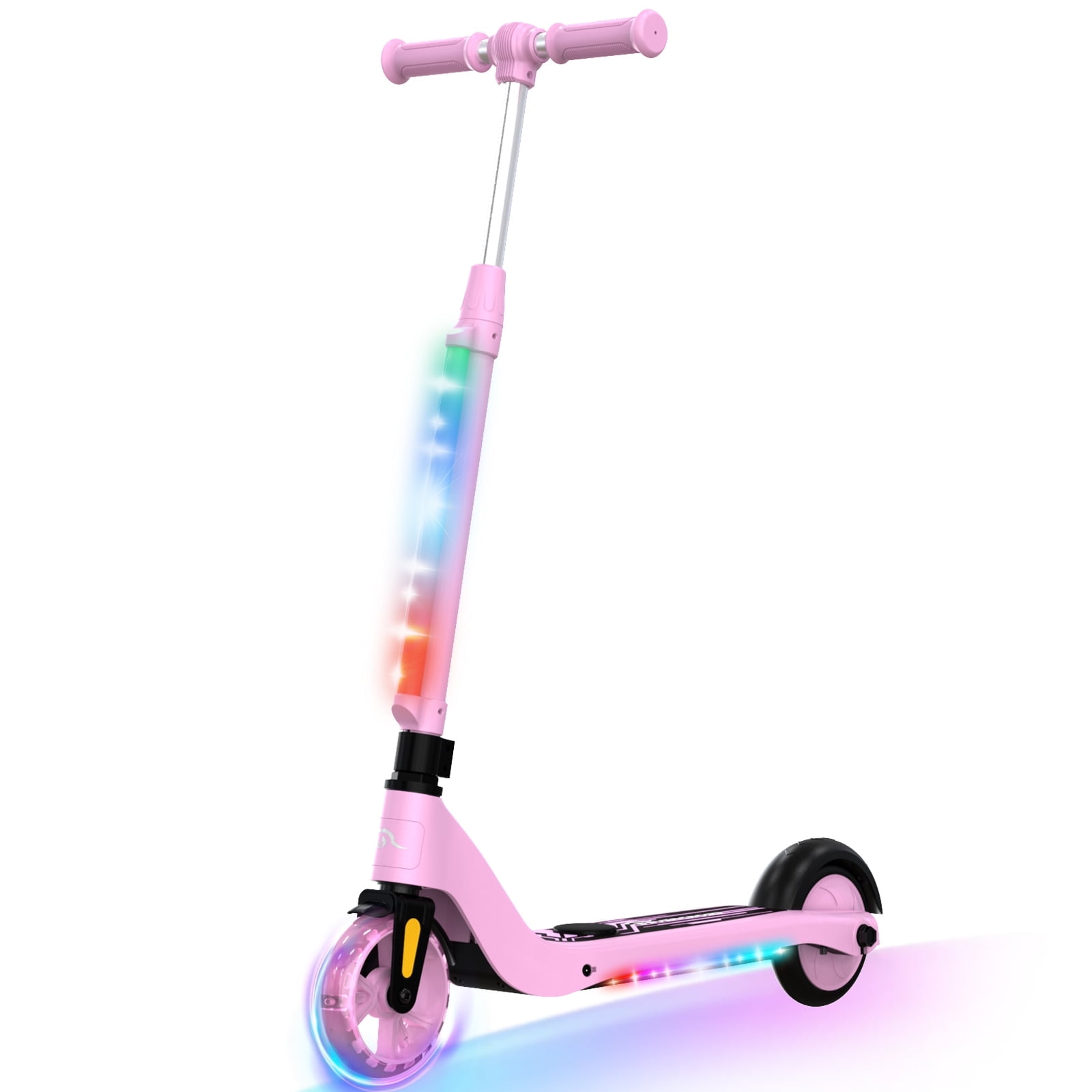 EVERCROSS Electric Scooter for Kids Ages 4+, 5 mph & 40 mins of Ride, LED Colorful Lights, Adjustable Height and Lightweight, Gift for Kids