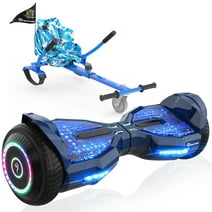 EVERCROSS Hoverboard, 6.5'' Hover Board with Seat Attachment, Self Balancing Scooter with APP & Bluetooth Speaker, Hoverboards Suit for Kids & Adults