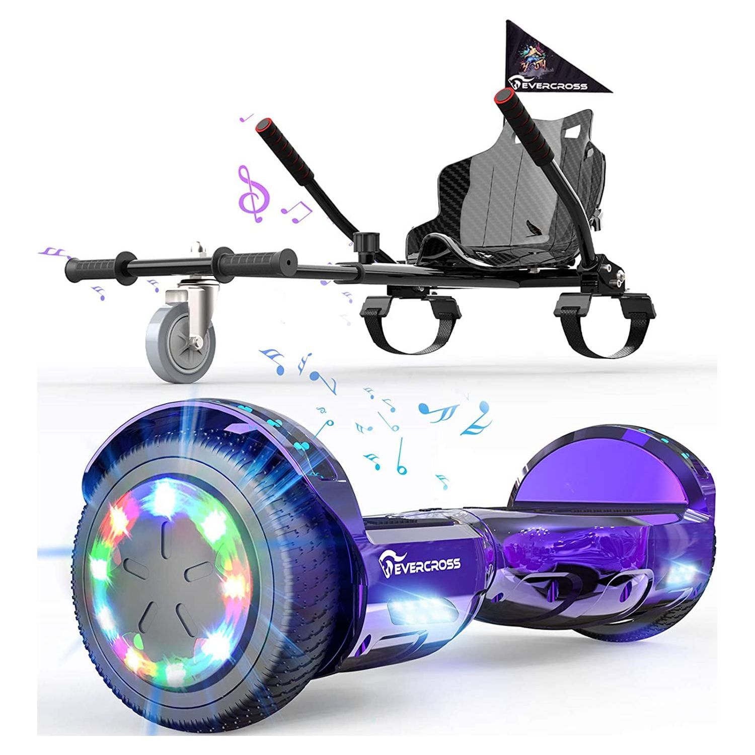 All-Terrain Hoverboard 8.5″ Big Wheel Self Balancing Scooter with Bluetooth  and LED Lights – Oz Robotics