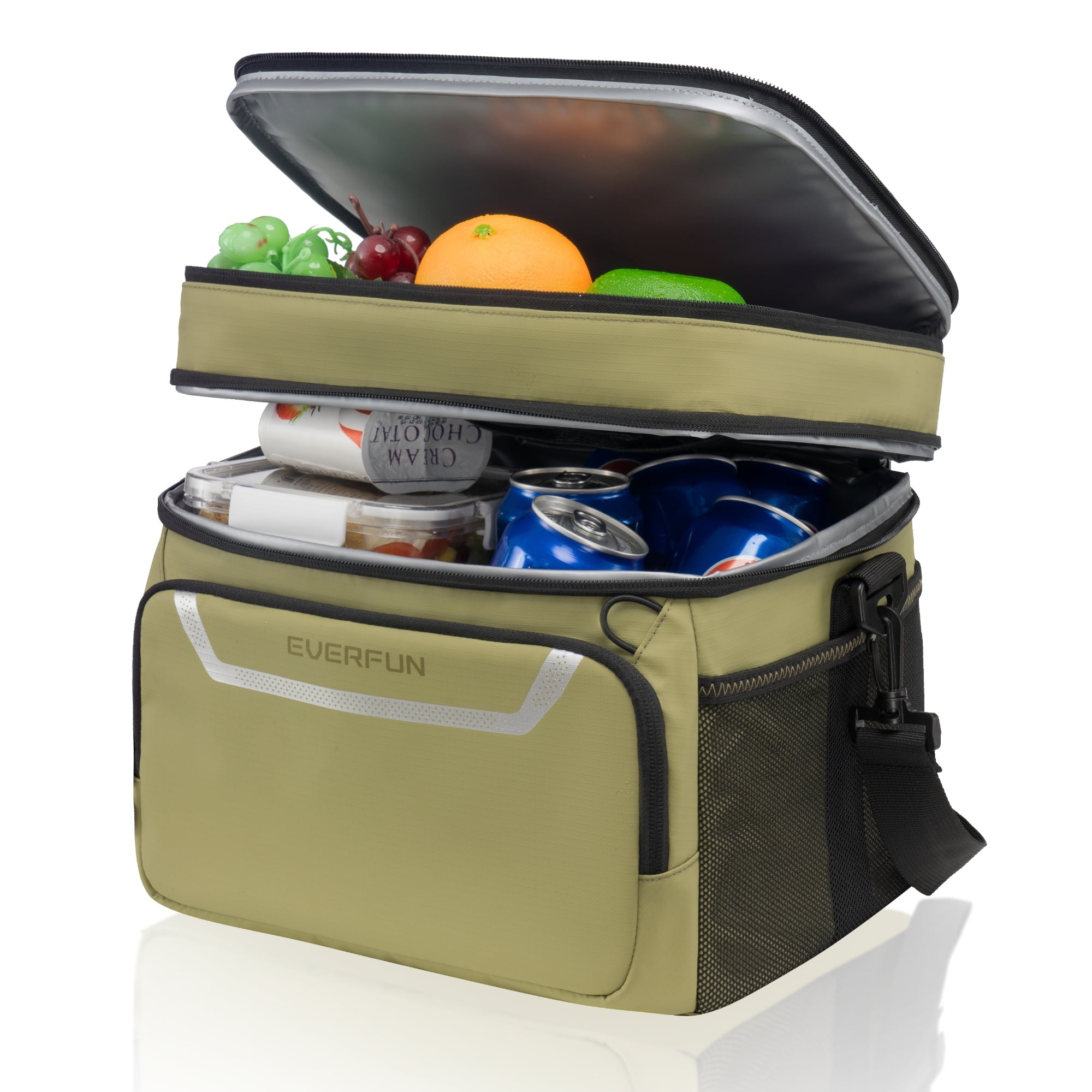 EVERFUN Waterproof Insulated Cooler Bag, Large 18L Soft Collapsible ...