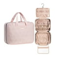 thumbnail image 1 of EVERFUN Travel Makeup Bag for Women Hanging Toiletry Bag Cosmetic Bag Organizer Accessories Kit Pink, 1 of 10