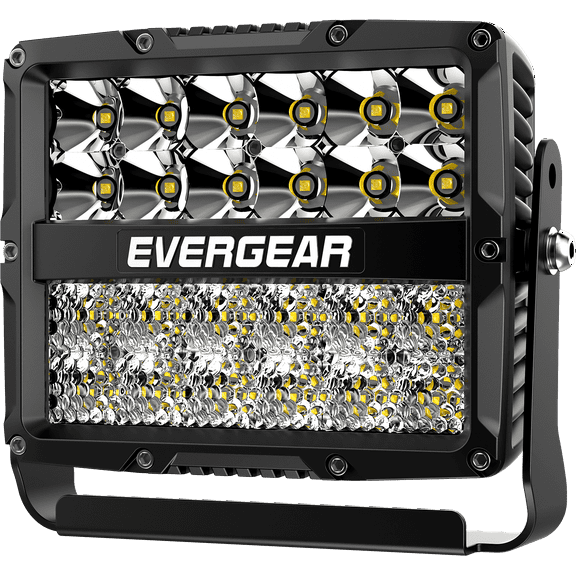 EVERGEAR 8 Inch 120W 6000 Lumens Ultra Light Offroad Truck Bumper Work Light