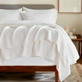 thumbnail image 1 of EVERGRACE Cotton Coverlet Set Full Queen Size 3 Pieces, Lightweight Soft Ribbed Matelassé Bedspread Quilt Set, Cozy Oversized Quilted Bedding Set with 2 Pillow Shams for All Seasons, Ivory White, 1 of 8