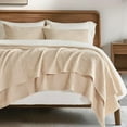 thumbnail image 1 of EVERGRACE Cotton Coverlet Set Full Queen Size 3 Pieces, Lightweight Soft Ribbed Matelassé Bedspread Quilt Set, Cozy Oversized Quilted Bedding Set with 2 Pillow Shams for All Seasons, Warm Beige, 1 of 8