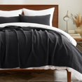 thumbnail image 1 of EVERGRACE Cotton Coverlet Set King Size 3 Pieces, Lightweight Soft Ribbed Matelassé Bedspread Quilt Set, Cozy Oversized Quilted Bedding Set with 2 Pillow Shams for All Seasons, Washed Black, 1 of 8