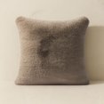 thumbnail image 1 of EVERGRACE Luxury Soft Faux Chinchilla Fur Throw Pillow Cover 1 Piece, Decorative Plush Fluffy Cozy Mink Pillow Case 20"x20" for Couch, Square Cushion Cases for Sofa Bed Living Room, Tawny Mink, 1 of 8
