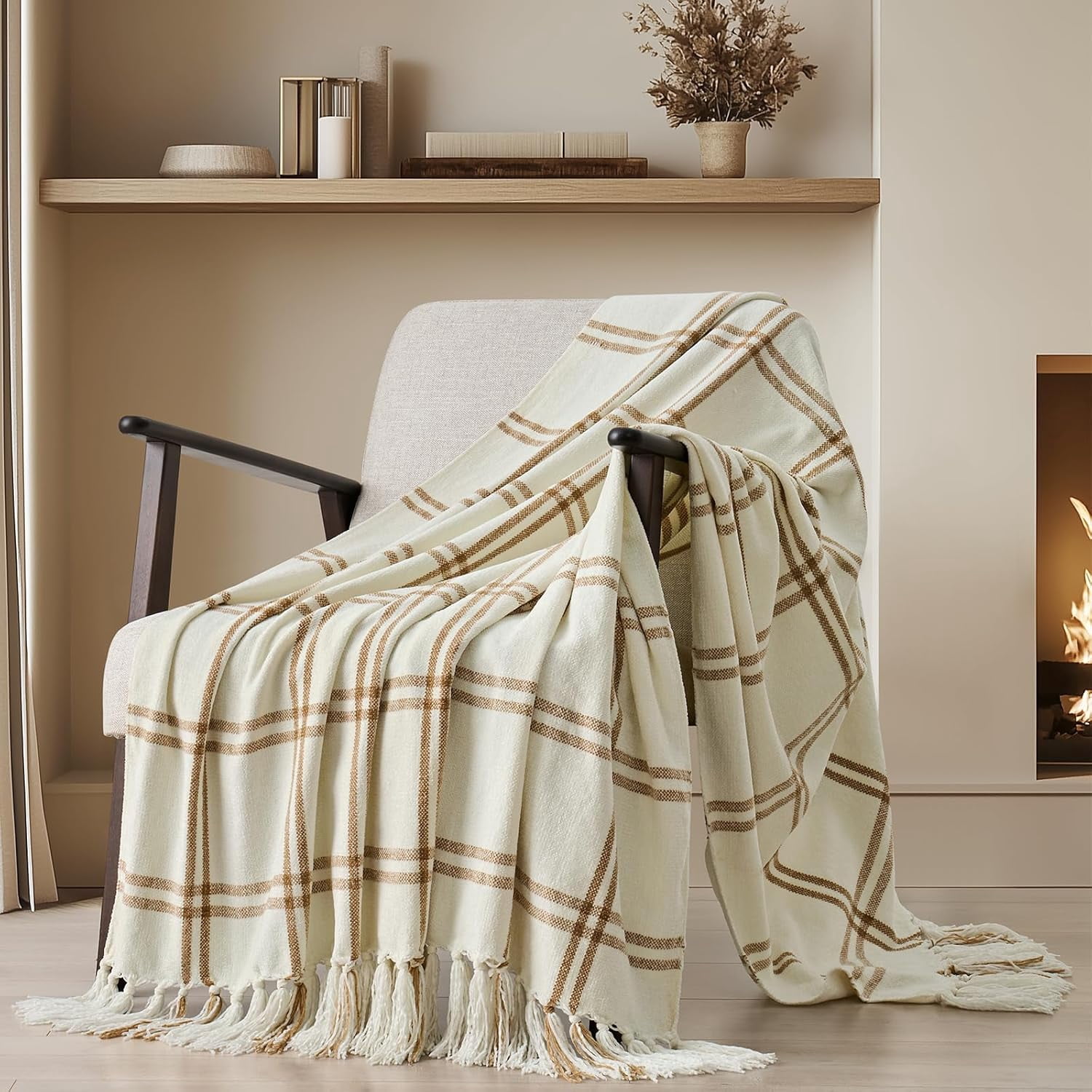 Plaid Cream & Beige