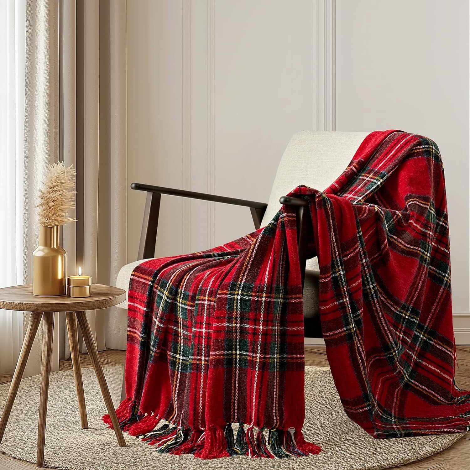 Plaid Christmas Red