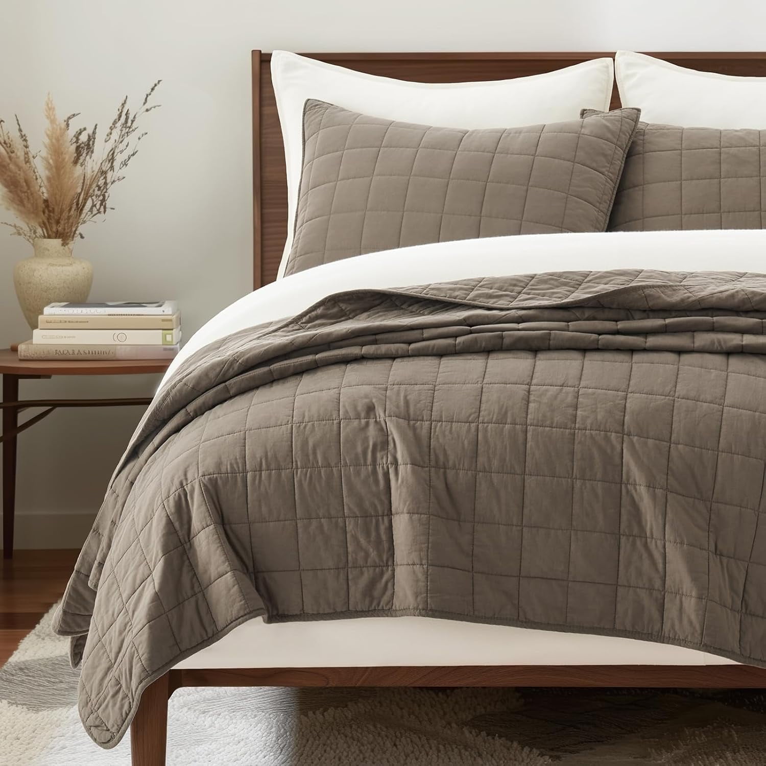 EVERGRACEHOME Box Stitch Quilt