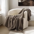 thumbnail image 1 of EVERGRACE Chunky Chenille Knit Throw Blanket for Couch, Soft Luxurious Moss Stitch Blankets for Bed, Cozy Decorative Farmhouse Knitted Throws for Sofa, Mocha Brown, 50" x 60", 1 of 8