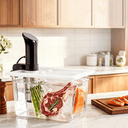 Everie 12 Quart Sous Vide Container with Collapsible Hinged Lid - Compatible with Most Anova Cookers Less 62mm EVC-NANO