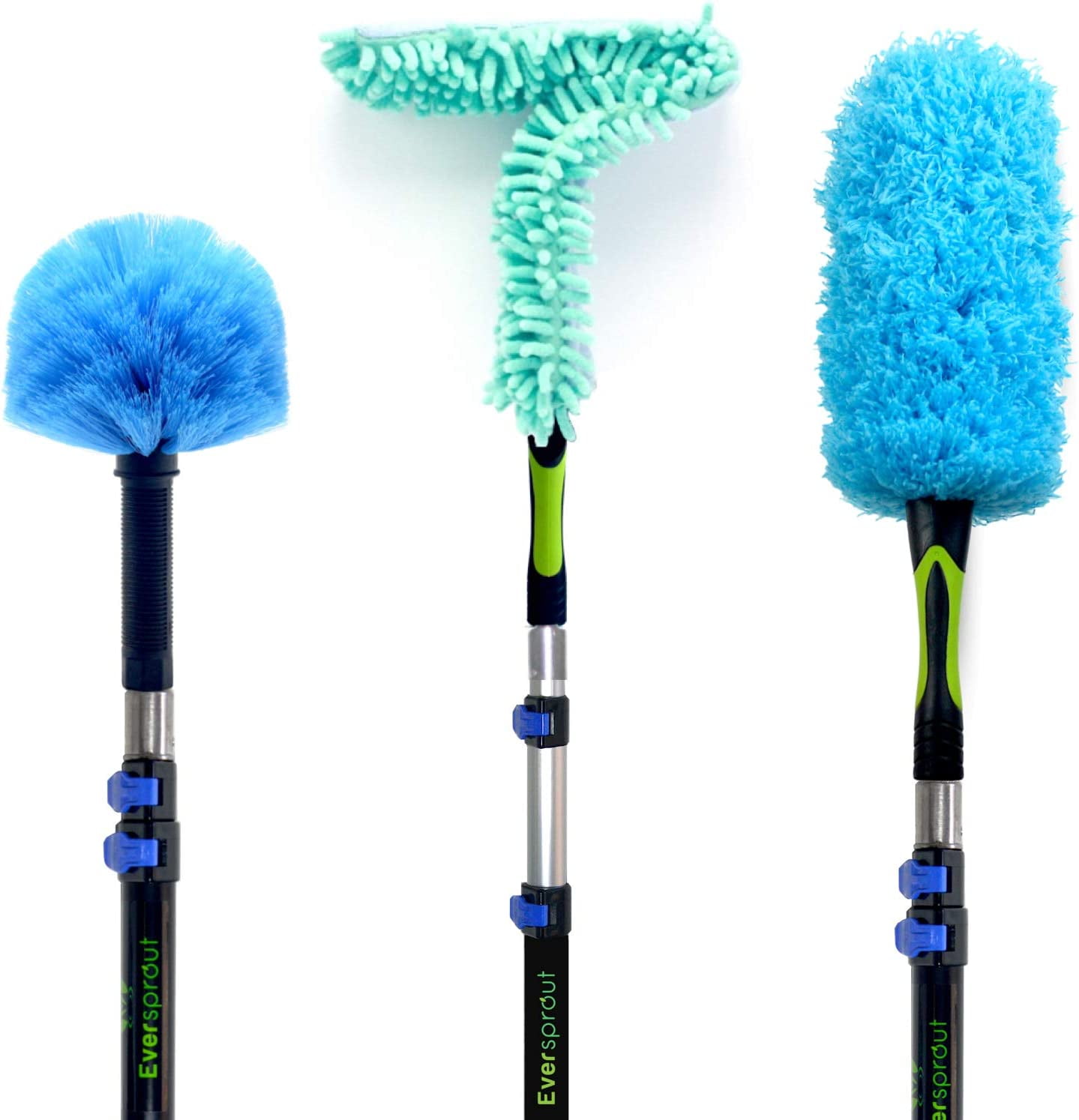 EVERSPROUT 6.5to18 Foot Duster 3Pack with ExtensionPole (25+ Foot