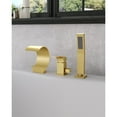 thumbnail image 1 of EVERSTEIN Bathtub Faucet Waterfall Mixer Faucet with Hand Shower Deck Mount - 7'6" x 9'6" Yellow, 1 of 5