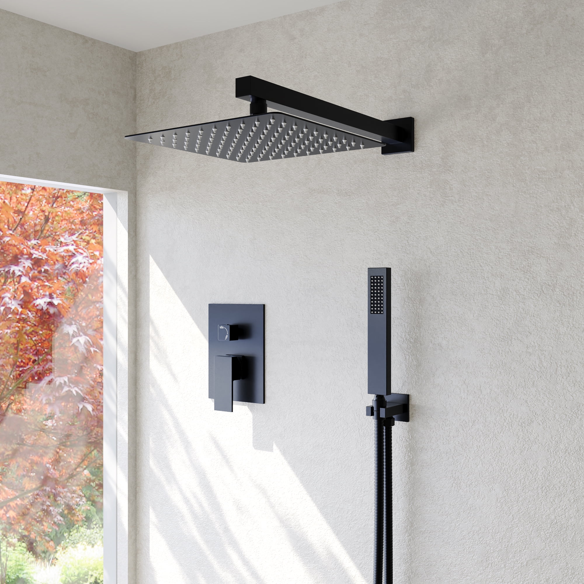 EVERSTEIN Shower Faucet Set 10 inch CUPC 2.5 GPM Shower System with