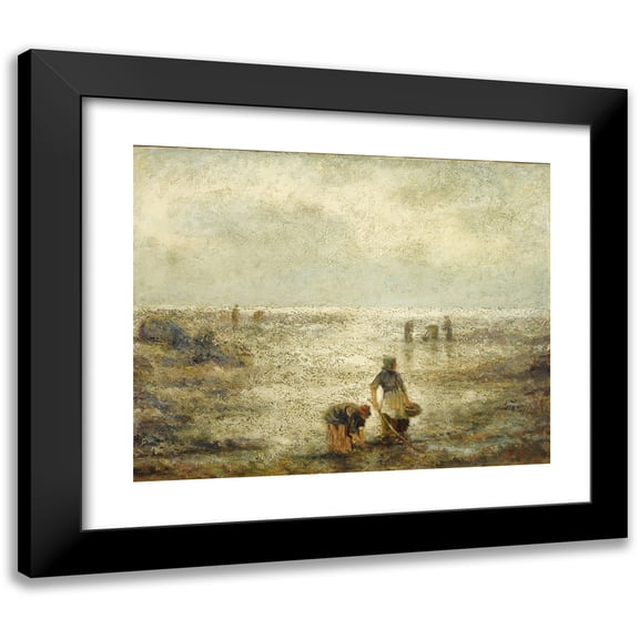 EVERT LAROCK 14x12 Black Modern Framed Museum Art Print Titled - Clam Diggers