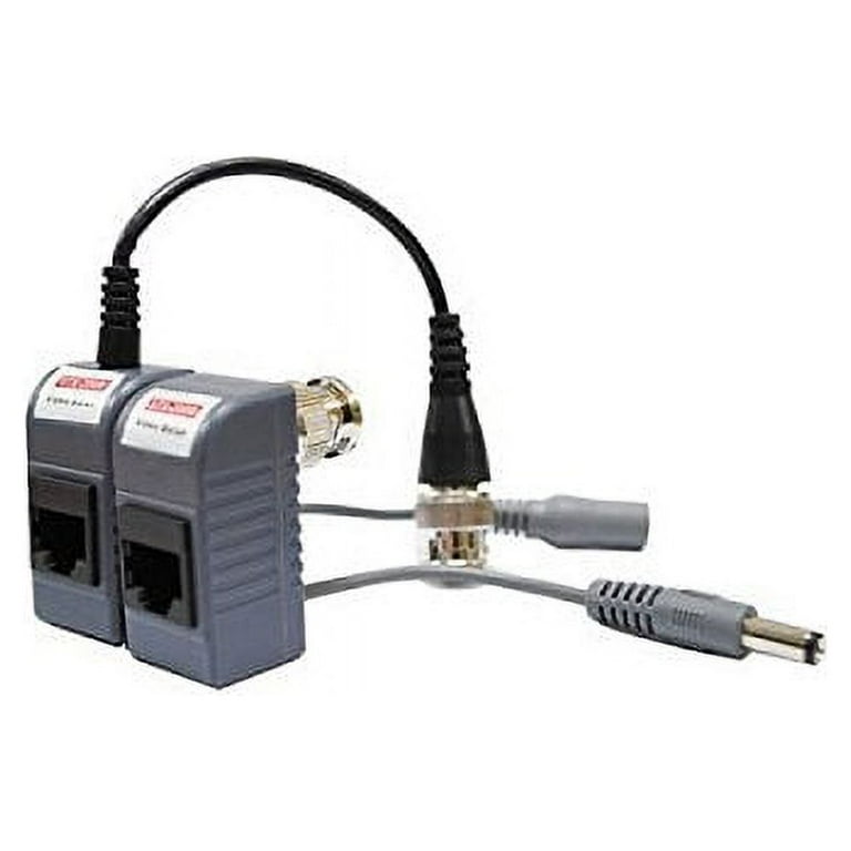 EVERTECH Video Power Balun Network Transceiver Connectors CAT5