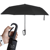 EVERYDAY | Compact Travel Umbrella, Soft Latch Carabiner Handle, Auto Open Close, Steel, Rapid Dry
