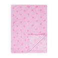 thumbnail image 1 of EVERYDAY KIDS Baby Fleece Blanket - 30" by 40" - Pink/Dark Pink Dots, 1 of 3