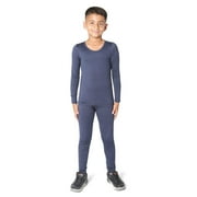 EVERYDAY KIDS Boys Navy Thermal Top and Bottom Underwear Set