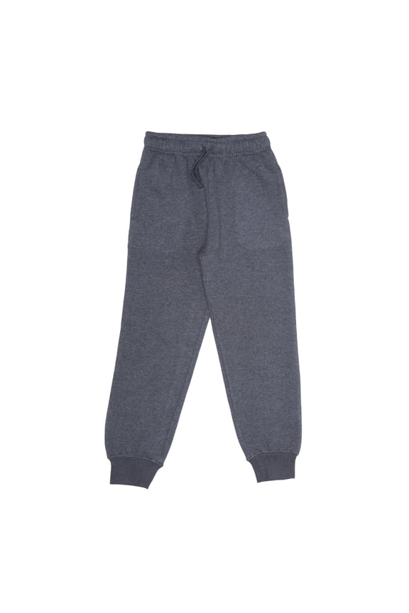 EVERYDAY KIDS Girls Charcoal Gray Cotton Fleece Sweatpants