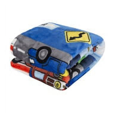 EVERYDAY KIDS Toddler Throw Blanket - Fire and Police Rescue