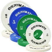 Everymate Fractional Plate Olympic Weight Plates, 37.5 lbs, 8 Count