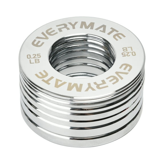 EVERYMATE Fractional Micro Change Chrome 0.25LB 0.5LB 0.75LB 1 LB Weight Plates