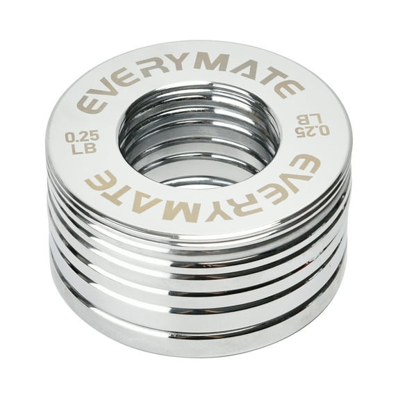 EVERYMATE Fractional Micro Change Chrome 0.25LB 0.5LB 0.75LB 1 LB Weight Plates
