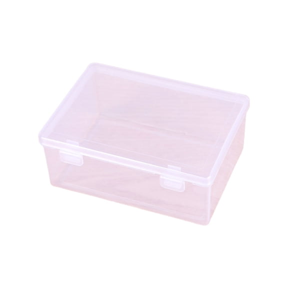 EVEXPLO Practical Clear Storage Box Transparent Plastic Storage Organizers with Lids Jewelry Storage Box for Ornaments Stickers