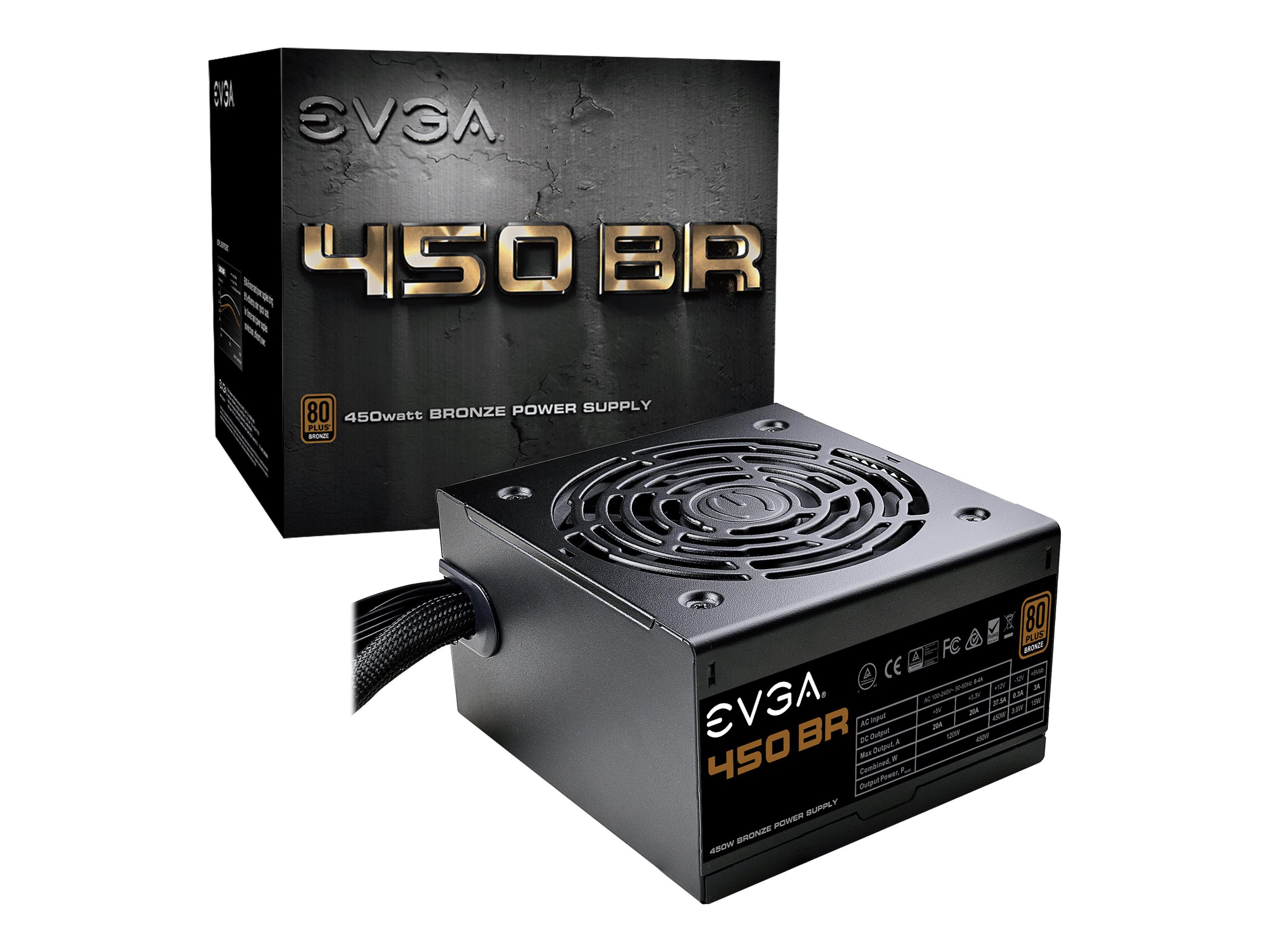 EVGA 450 BR - Power supply (internal) - ATX12V / EPS12V - 80 PLUS ...