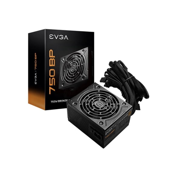 EVGA 750 BP, 80+ BRONZE 750W, 3 Year Warranty, Compact 120mm Size, Power Supply 100-BP-0750-K1