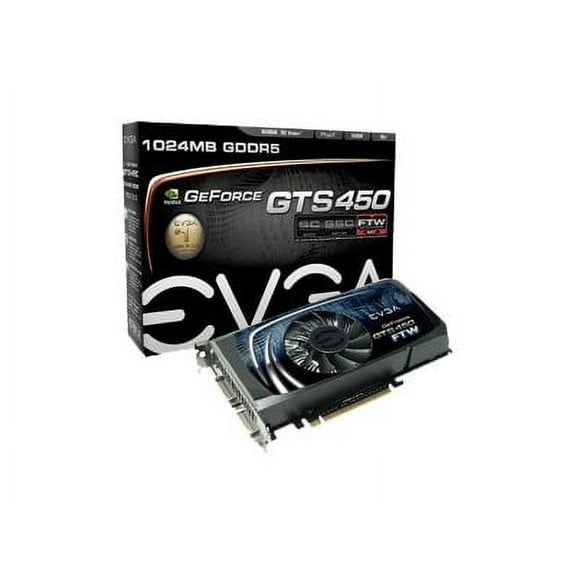 EVGA GeForce GTS 450 FTW - Graphics card - GF GTS 450 - 1 GB GDDR5 - PCIe 2.0 x16 - 2 x DVI, Mini-HDMI