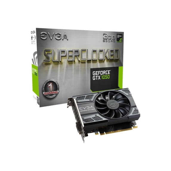 EVGA GeForce GTX 1050 SC 3GB GDDR5 ACX 2.0 Gaming Graphics Card