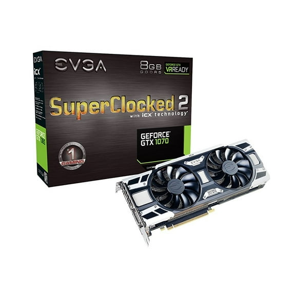 EVGA GeForce GTX 1070 SC2 GAMING 8GB GDDR5 Graphics Card 08G-P4-6573-KR