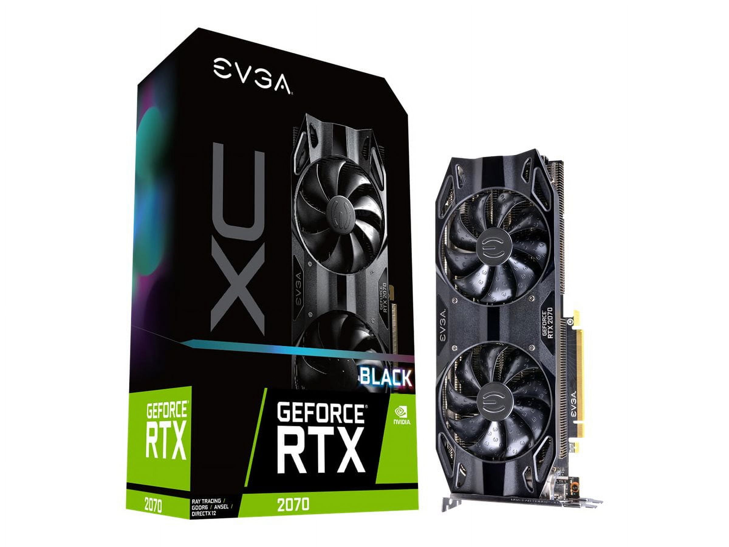【新品、未開封】EVGA GEFORCE RTX 2070 BLACK EVGA GeForce RTX 2070 XC Black Ed 08G-P4-1171-KR Graphic Card