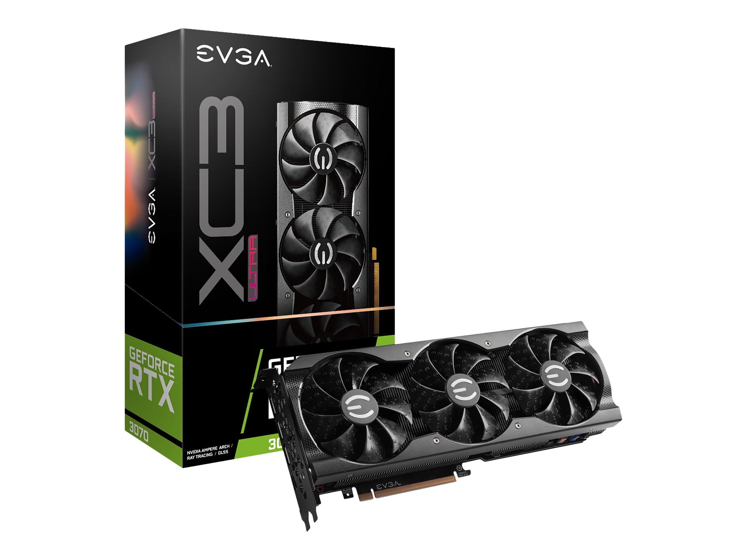 EVGA NVIDIA GeForce RTX 3070 Graphic Card - 8 GB GDDR6 - 1.77 GHz Boost Clock - 256 bit Bus Width - PCI Express 4.0