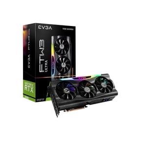 EVGA GeForce RTX 3080 12GB FTW3 ULTRA GAMING, 12G-P5-4877-KL, 12GB GDDR6X, iCX3 Technology, ARGB LED, Metal Backplate, LHR