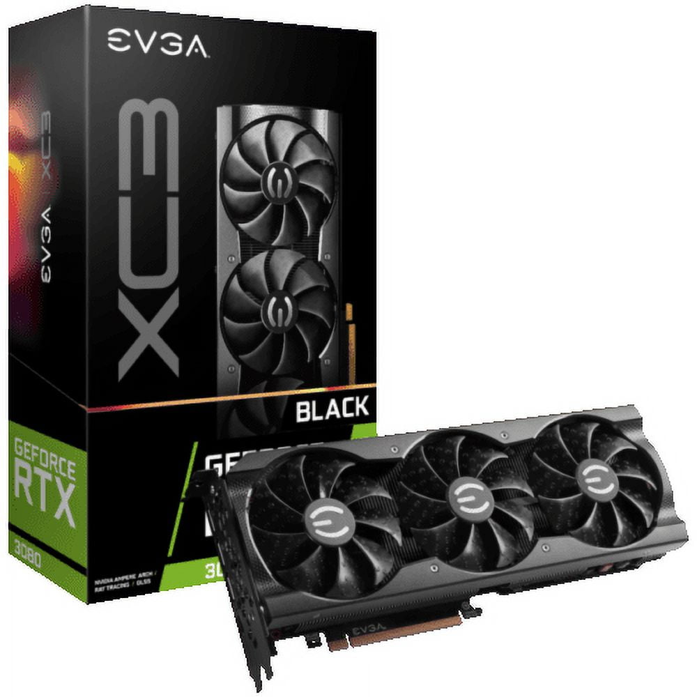 EVGA GeForce RTX 3080 XC3 BLACK GAMING Video Card 10GB GDDR6X 10G 