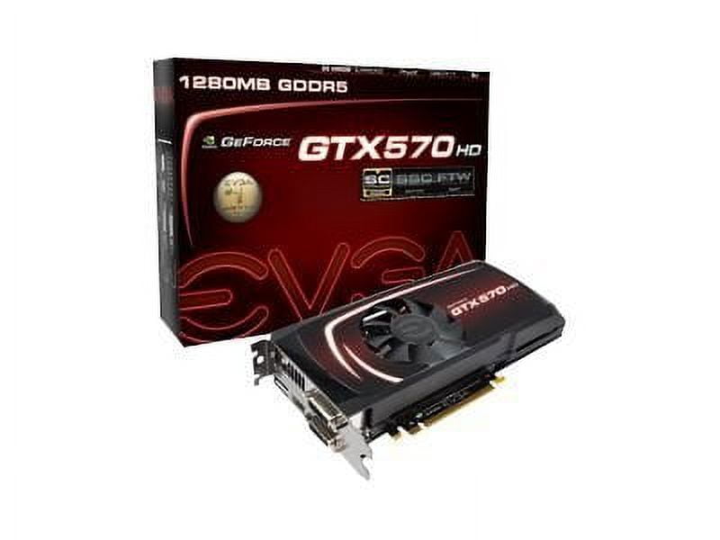 EVGA NVIDIA GeForce GTX 570 Graphic Card, 1.28 GB GDDR5
