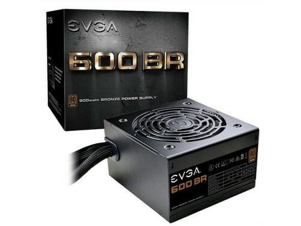 EVGA Power Supply 100-BR-0600-K1 600 BR 600W 80+BRONZE 12V PCI Express 120mm