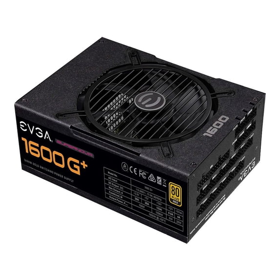 EVGA SuperNOVA 1600 G+, 80+ GOLD 1600W, Fully Modular, 10 Year Warranty, Includes FREE Power On Self Tester, Power Supply - 220-GP-1600-X1
