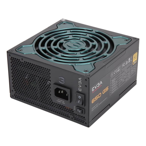 EVGA SuperNOVA 650 G5, 80 Plus Gold 650W, Fully Modular, ECO Mode with Fdb Fan, 100% Japanese Capacitors, 10 Year Warranty, Compact 150mm Size, Power Supply 220-G5-0650-X1