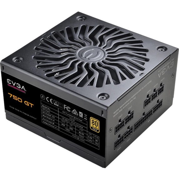 EVGA Supernova 750 GT, 80 Plus Gold 750W Fully Modular Power Supply, Black