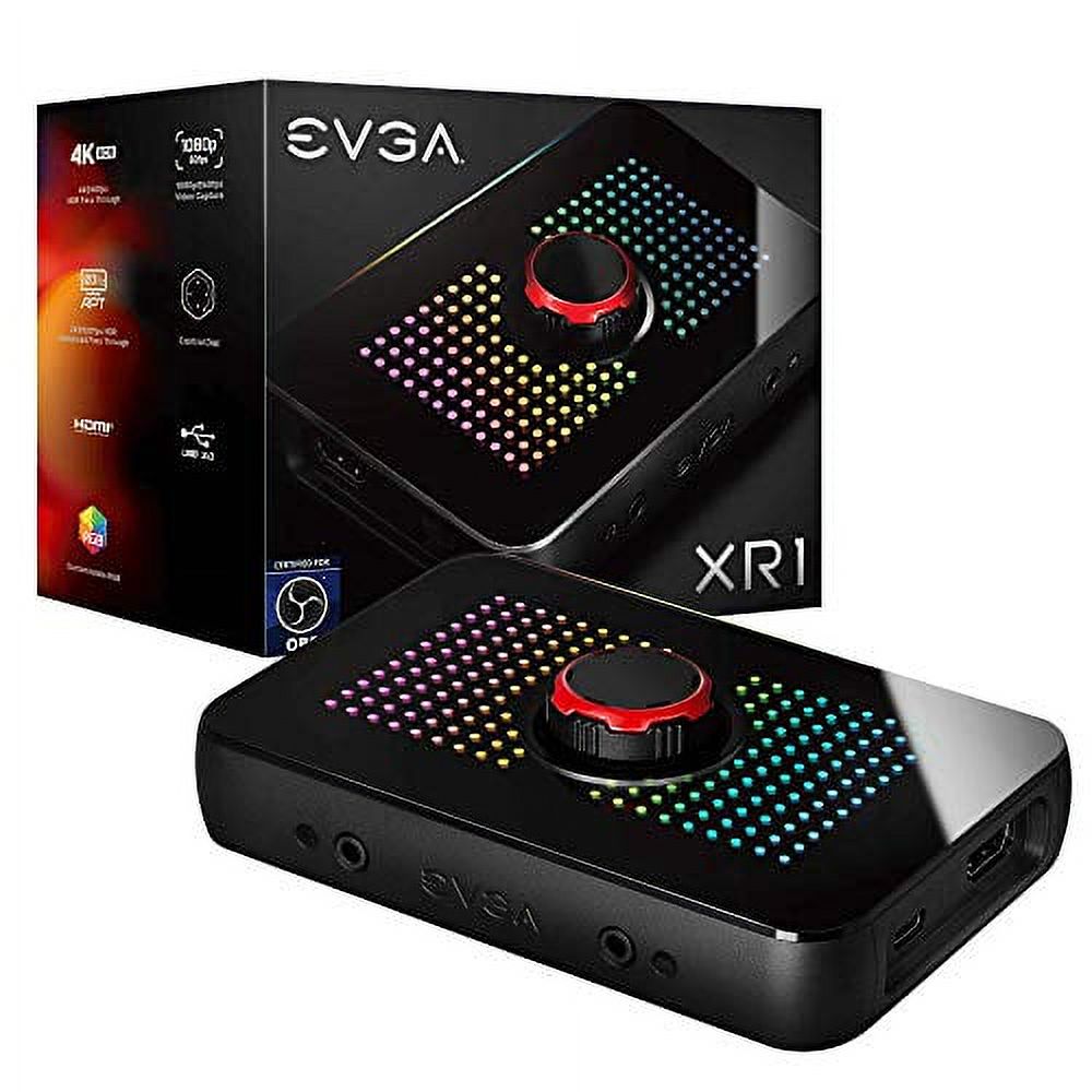 EVGA XR1 Capture Card, Certified for OBS, USB 3.0 Capture Device, 4K