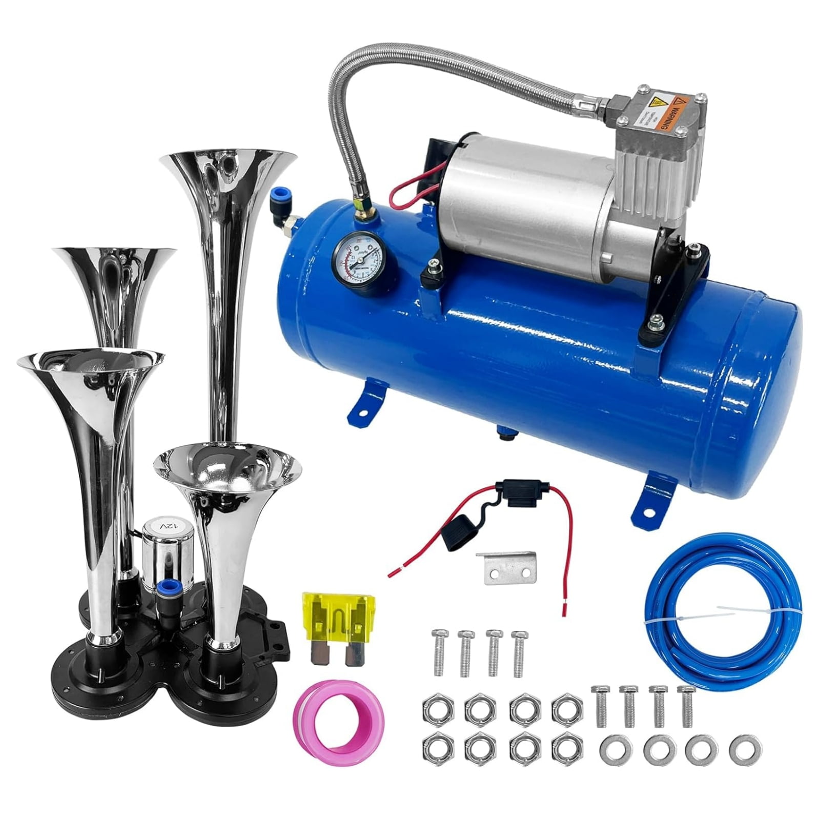 EVGTTI 150DB Train Horns Kit for Trucks Super Loud with 180 PSI