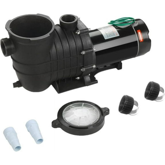 EVGTTI 2 HP In/Above Ground Pool Pump,110V/220V Dual Voltage Pool Pump 1500W Swimming Pool Motor,Self Primming Silent Operation